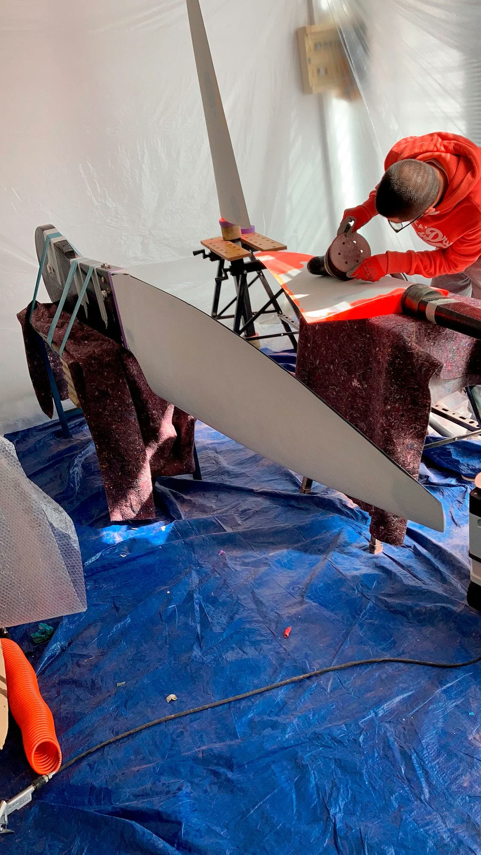 A foil before finishing