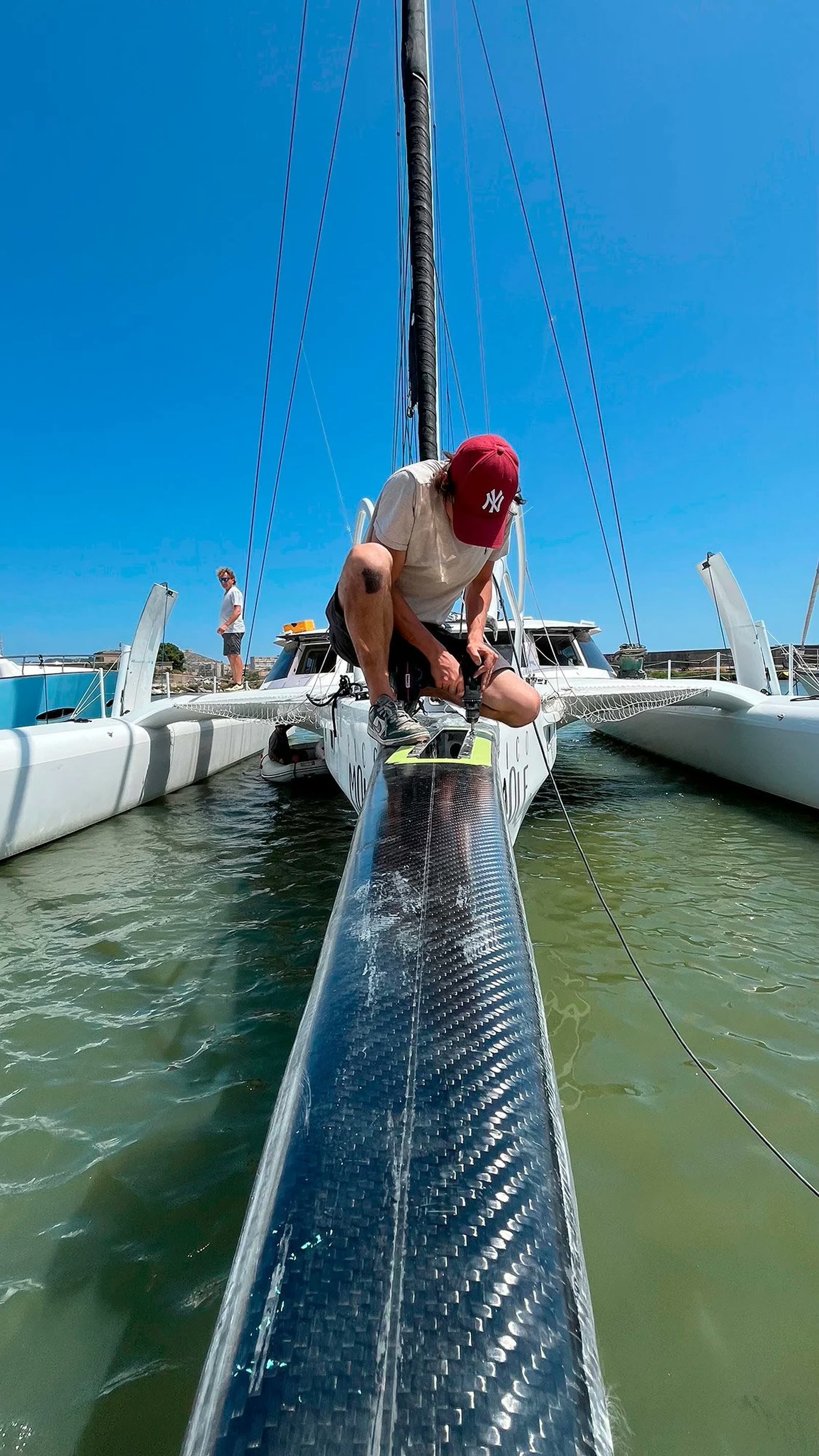 Fitting out at the marina
